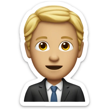 memoji of a person with a legal, apple style sticker