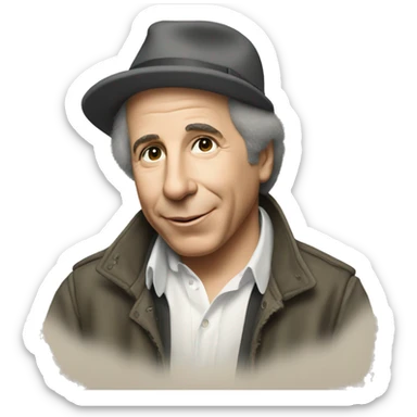Paul Simon as shown on the Wikipedia page of Simon and Garfunkel  sticker