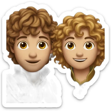 merry & pippin sticker