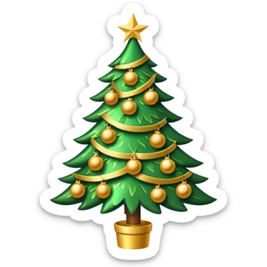 Un sapin de Noël  sticker
