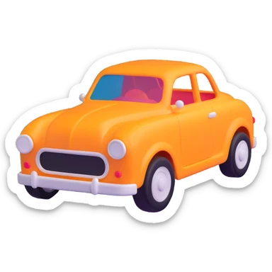 toy car for children, bright colors sticker