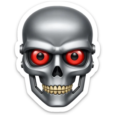 Red eyed Terminator sticker