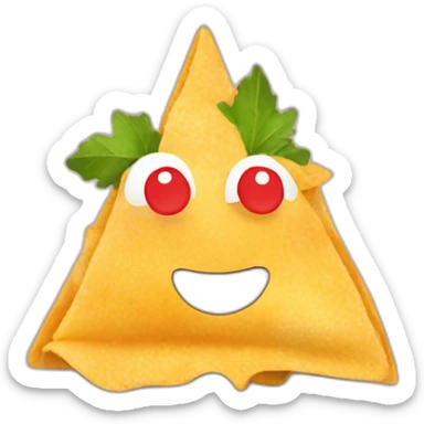 nachos flat design sticker