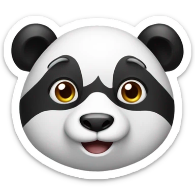 Matematik çalışan panda sticker