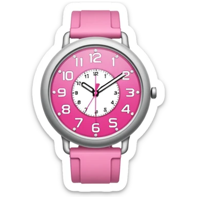 reloj de arena rosa sticker