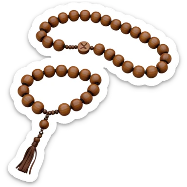 prayer beads strand sticker