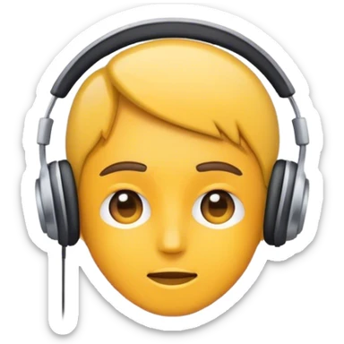 Listen music sticker