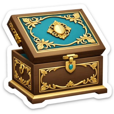 generate an emoji of a jewelery box  sticker