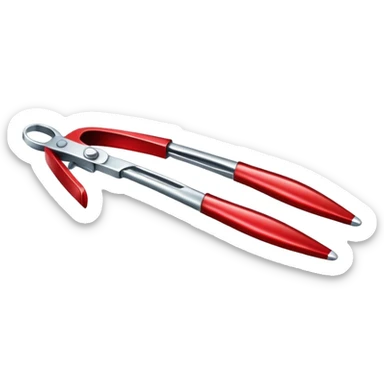 Forceps with a little blood in it  sticker