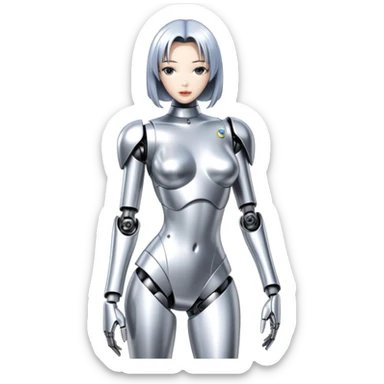 Sorayama sexy robot glossy sfw sticker