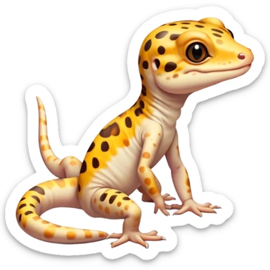 Cute leopard gecko  sticker