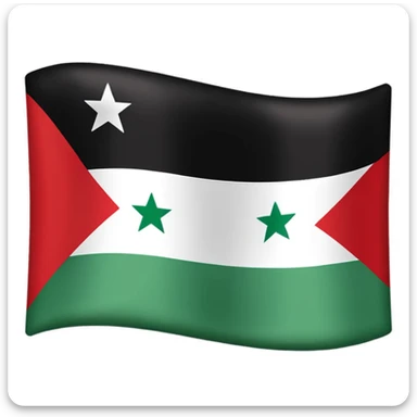 syrian red flag sticker