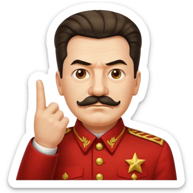 스탈린이 가운데 손가락를 날림 sticker