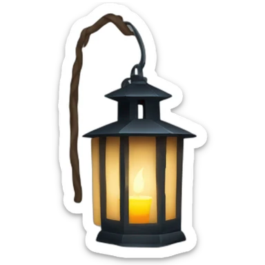 christianity Lantern Light A lantern illuminating a dark path sticker