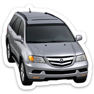 2002 Acura MDX silver sticker