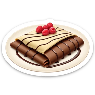 Dubai chocolate crepe  sticker