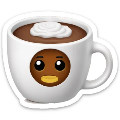 hot coco mug sticker