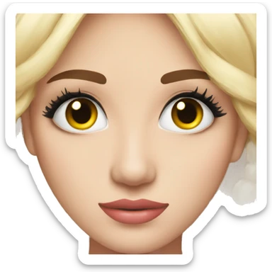 False lashes sticker