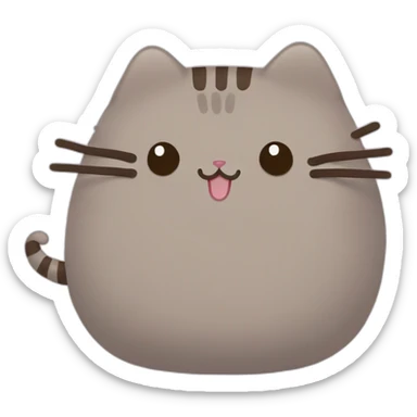 Pusheen the cat sticker