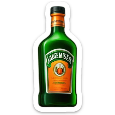 jagermeister alcoholic drink bottle sticker