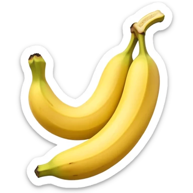 Design an emoji of a banana 🍌 slipping on its own peel, mid-air, shocked face. sticker
