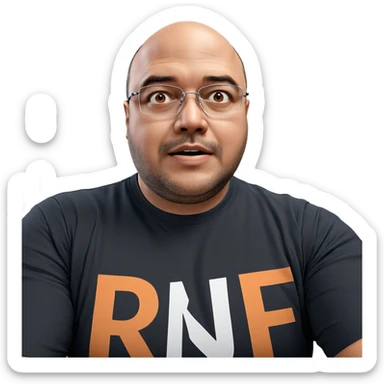 realistic portrait of a man sticker