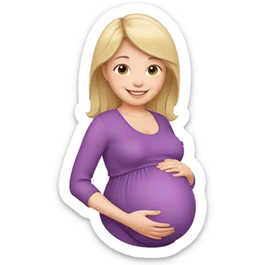 Una mamá embarazada sticker