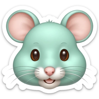 Mint colored mouse 🐭  sticker