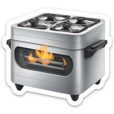 Funny air cooker  sticker