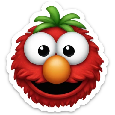 Cute Elmo head sticker