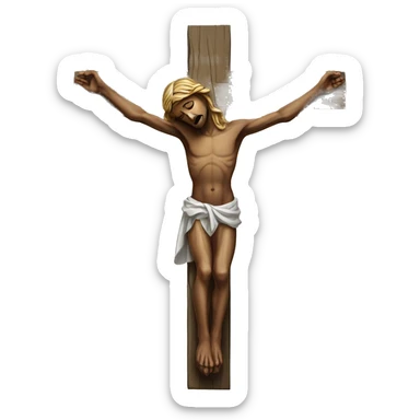 Crucifix sticker