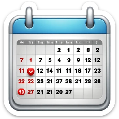 Deadline Calendar sticker