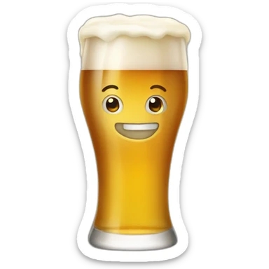Pint of beer sticker