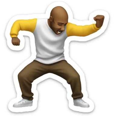 Emoji dab  sticker