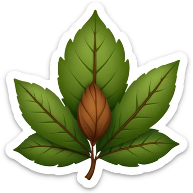 Trevo de quatro folhas com boi no meio sticker