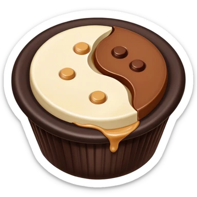 Ying yang Reese’s cup sticker