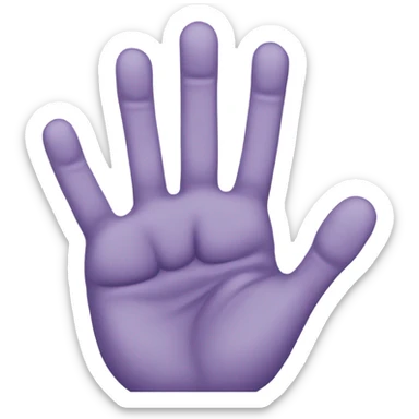 Hand with 6 finger sticker