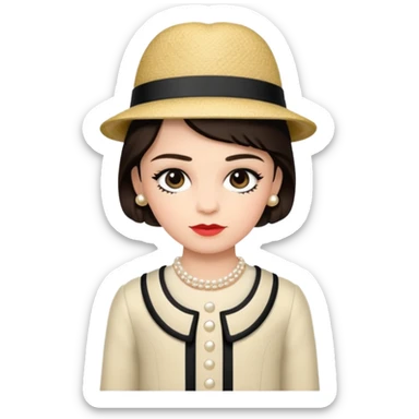 coco chanel kid sticker