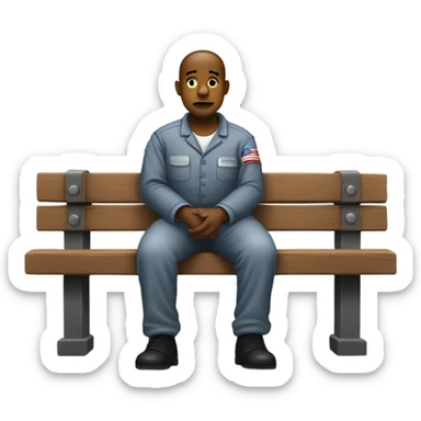 The American prisoner sticker