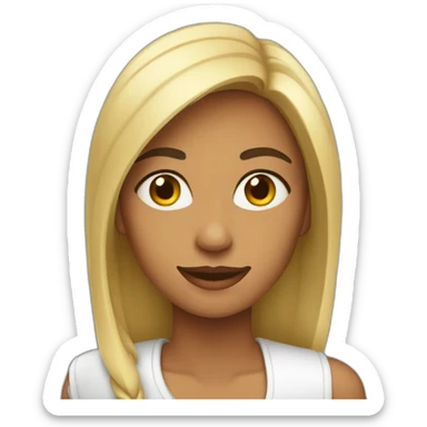 Cara mujer mulata sticker