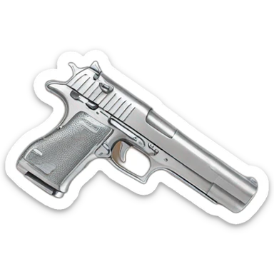 Desert eagle stainless steel sticker