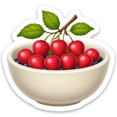 berry in bowl sticker