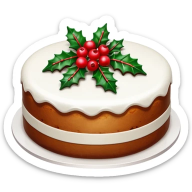 Christmas Cake sticker