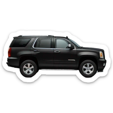 Black gmc suv sticker
