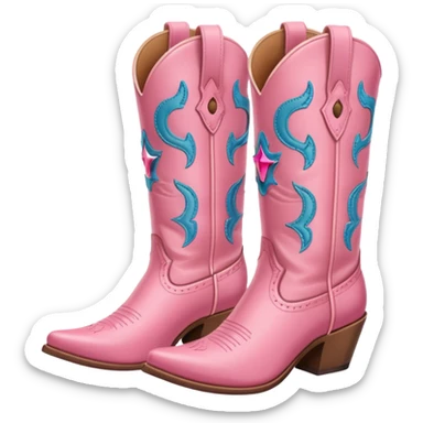 cowgirl boots asthetic girly sticker