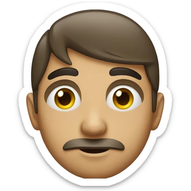 Someone giving a side eye sticker