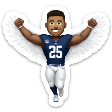 Saquon Barkley as an eagle sticker