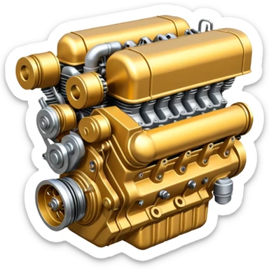 Formula car engine sticker