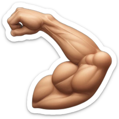 REALISCTIC MUSCULE ARM  sticker