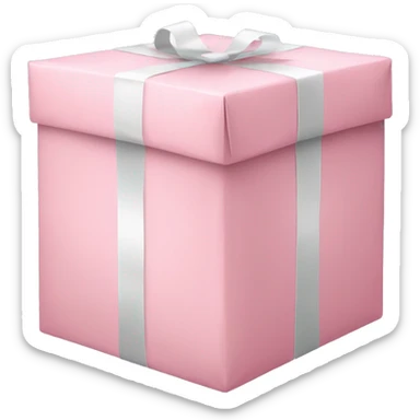 light pink package sticker